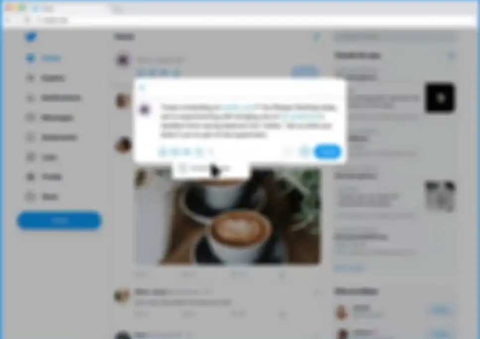Pilih menu Schedule Tweet