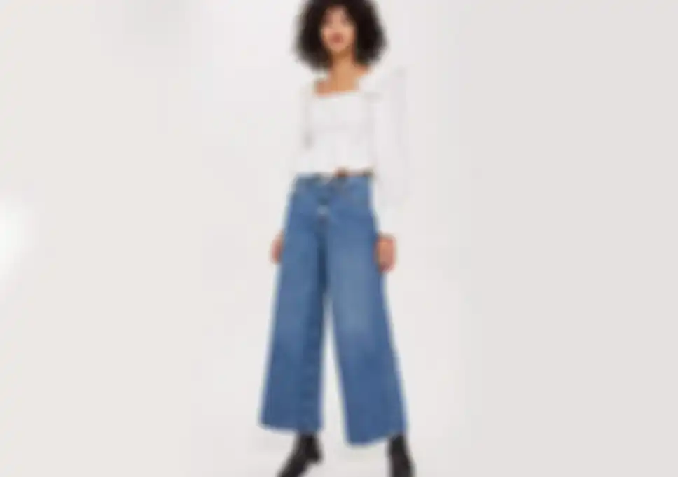 wide-leg jeans