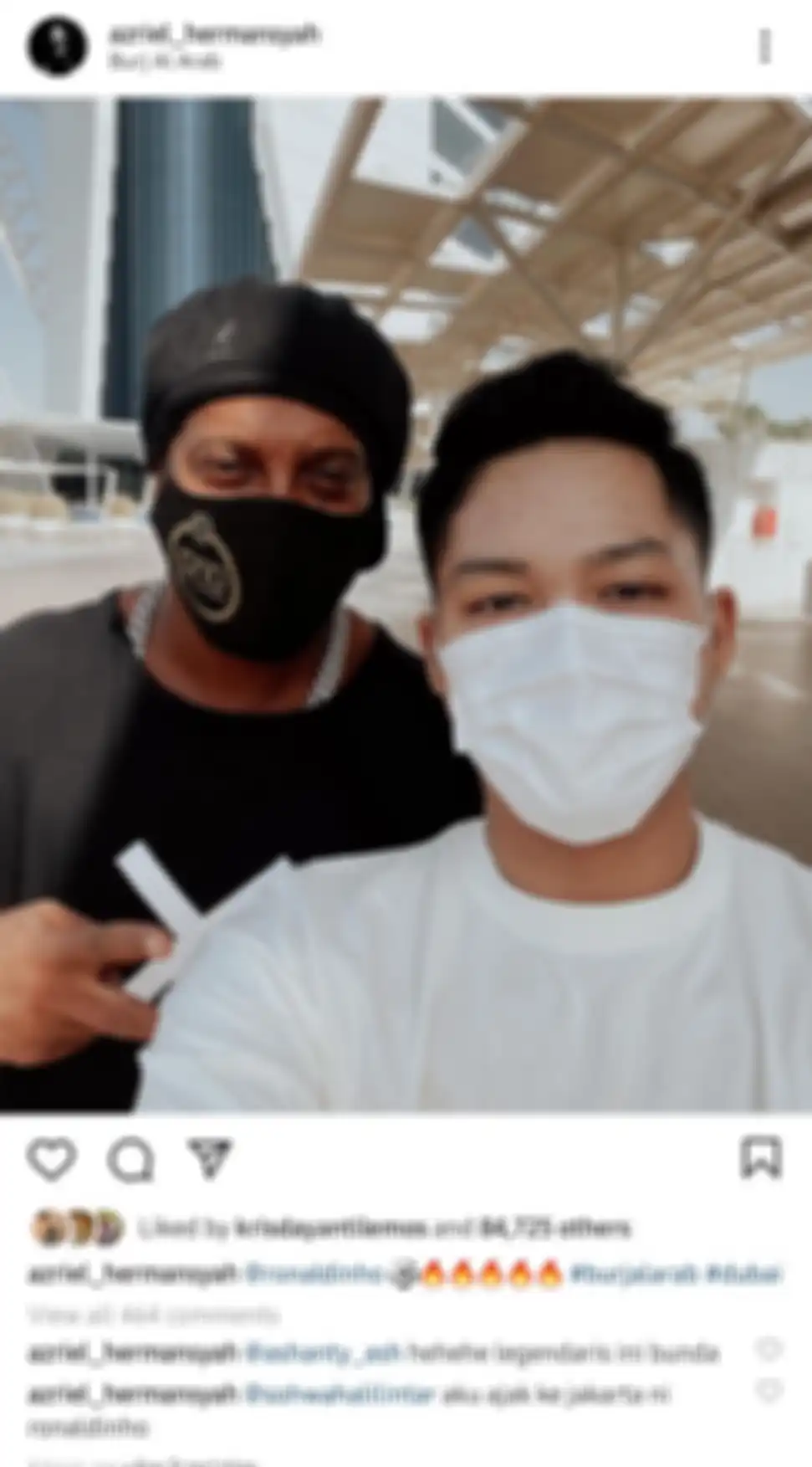 Postingan Azriel Hermansyah