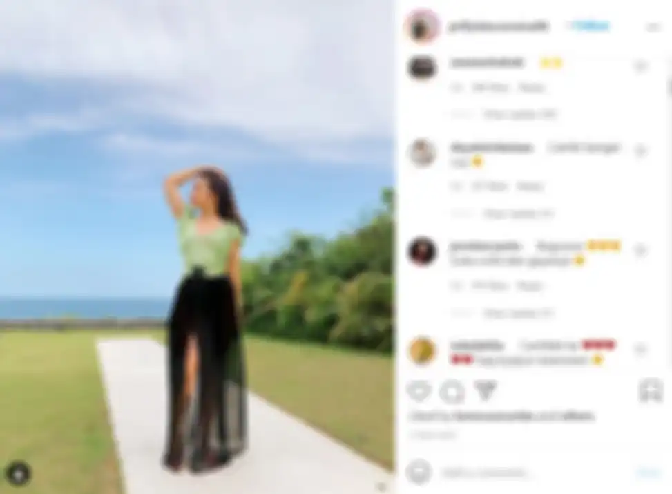 Komentar pada unggahan di Instagram Prilly Latuconsina.