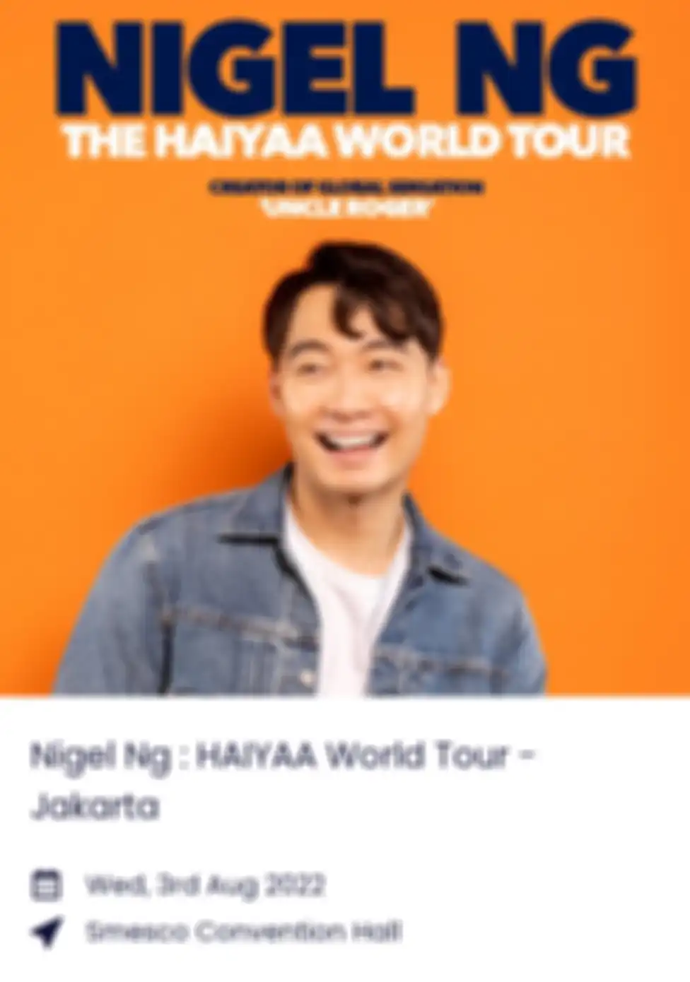Tour-nya Uncle Roger 