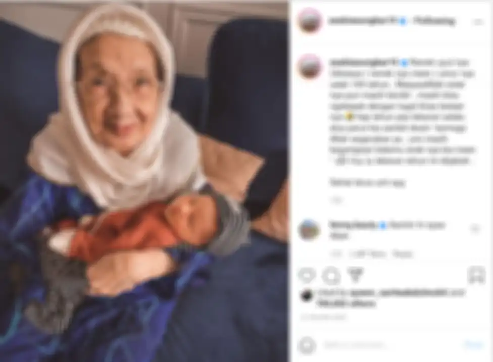 Unggah foto bersama sang nenek dan buah hatinya, Zaskia Sungkar sebut akhirnya bisa penuhi harapan neneknya.