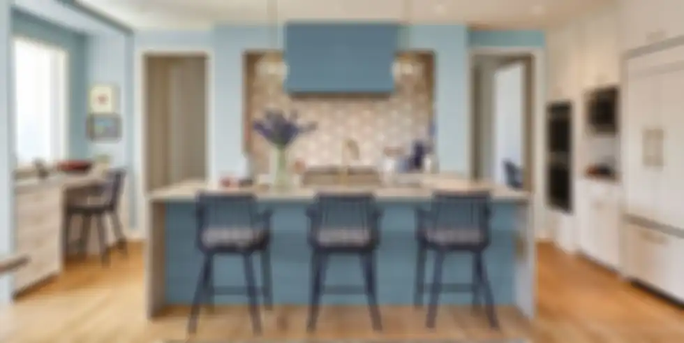 Dapur bernuansa biru
