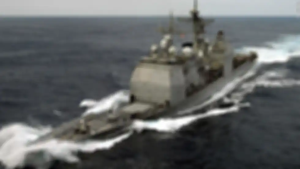 Kapal perang Amerika di Laut China Selatan.