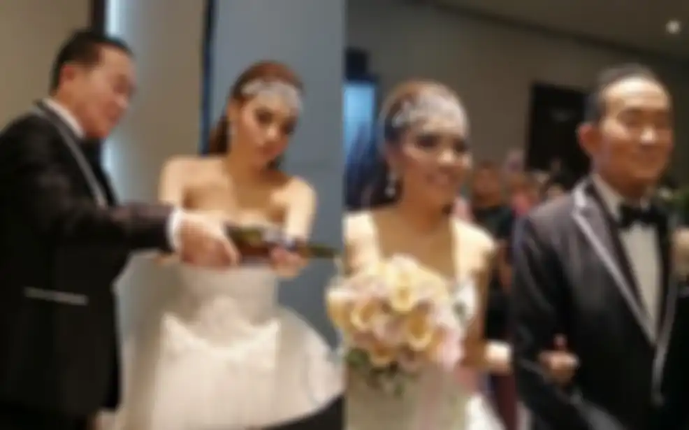 Unggahan Hotma Paris di acara pernikahan ayah Mirna Salihin