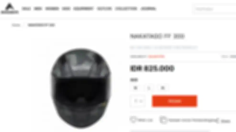 Salah satu helm yang dijual Eiger