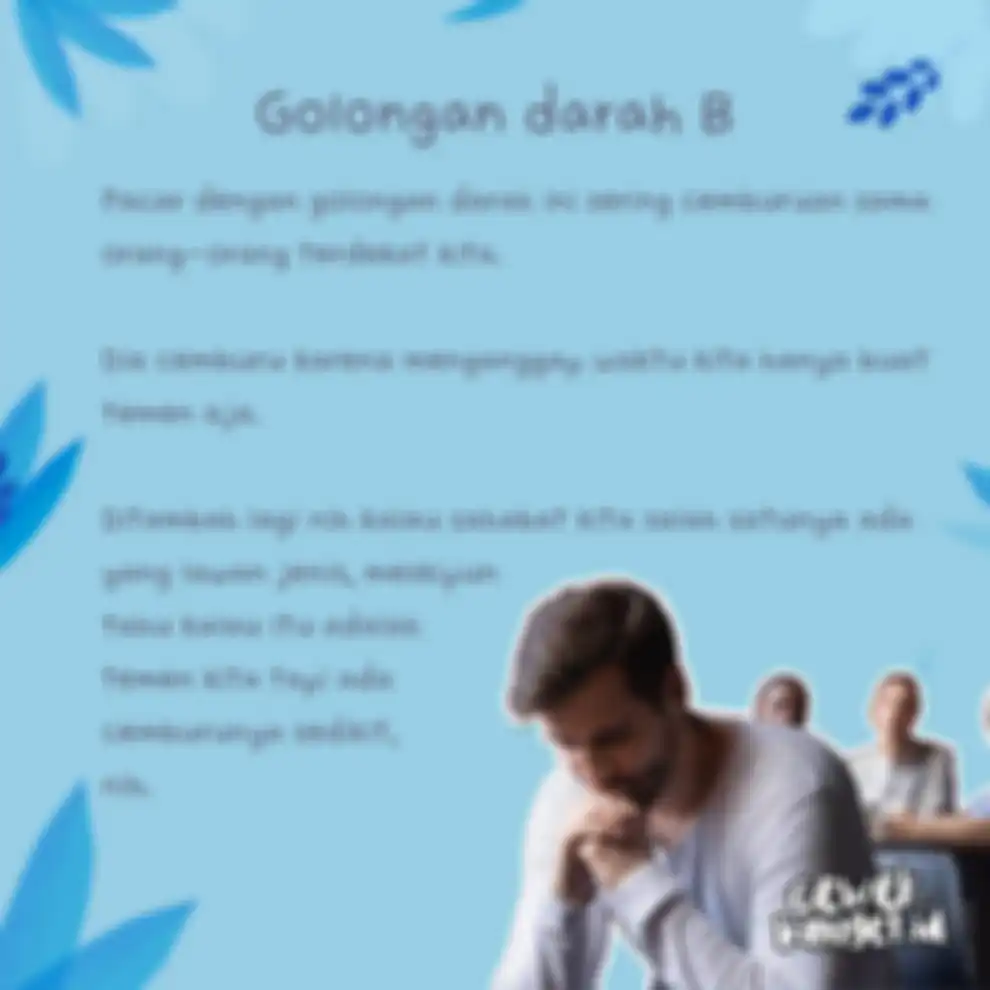 Cowok golongan darah B