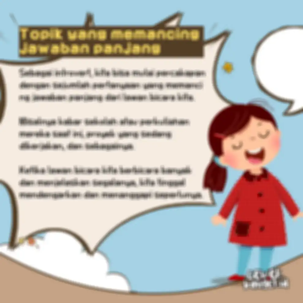 Topik yang memancing jawaban panjang