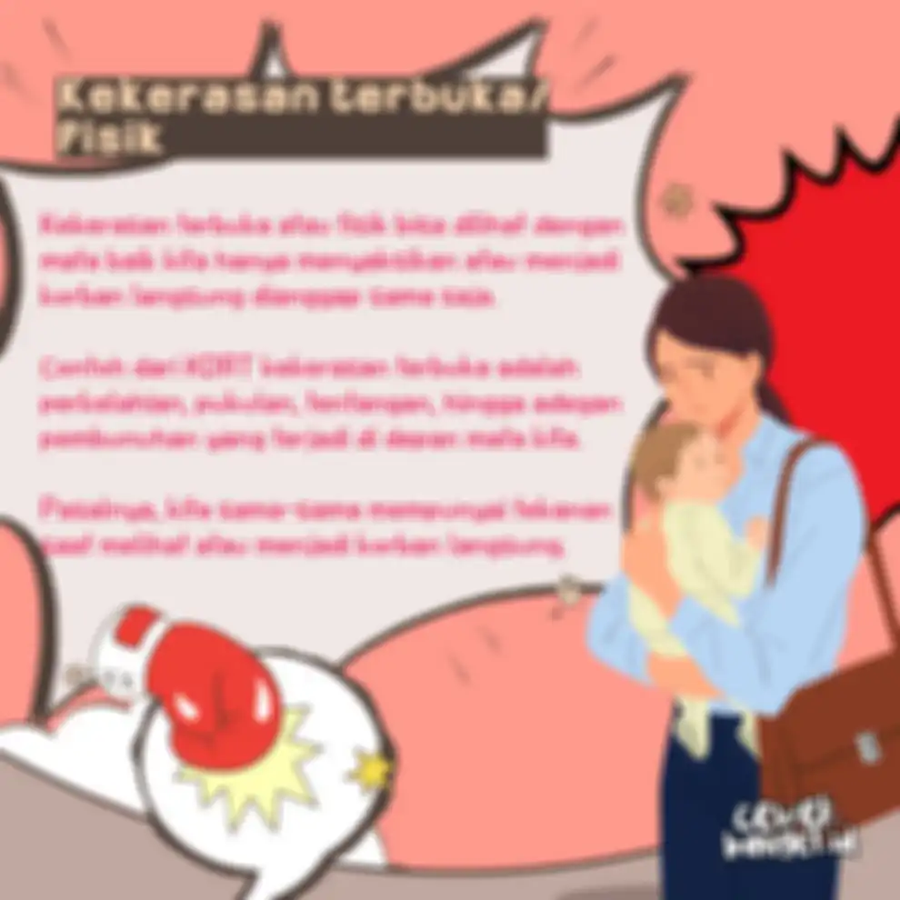 Kekerasan terbuka/fisik KDRT