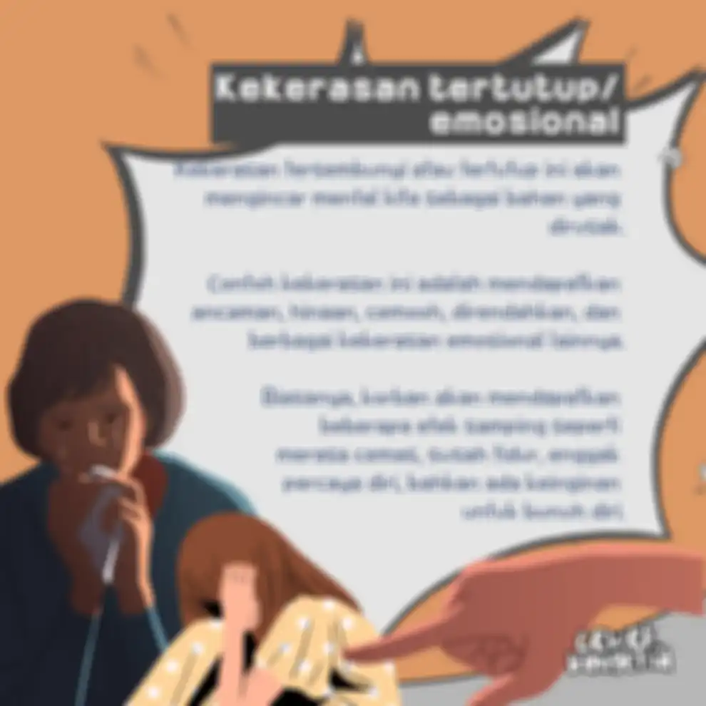 Kekerasan tertutup/emosional KDRT