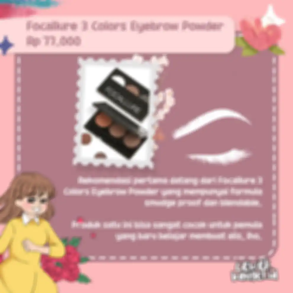 Focallure 3 Clors Eyebrow Powder 