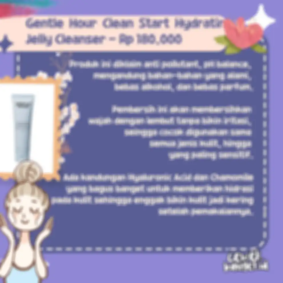Gentle Hour Clean Start Hydratin Jelly Cleanser - Rp 180. 000