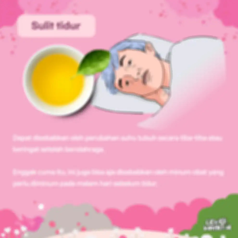 Sulit tidur gegara minum teh di pagi hari