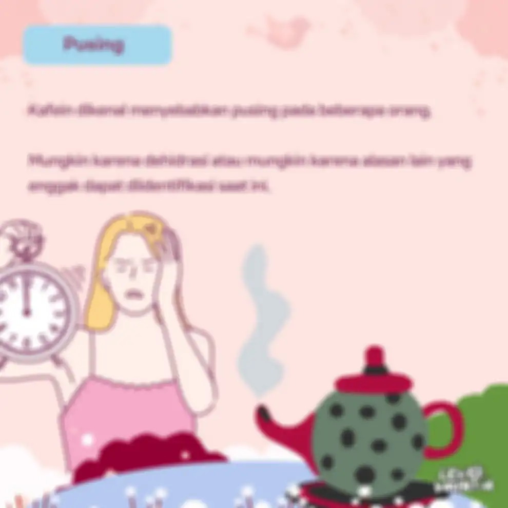 Pusing gegara minum teh di pagi hari
