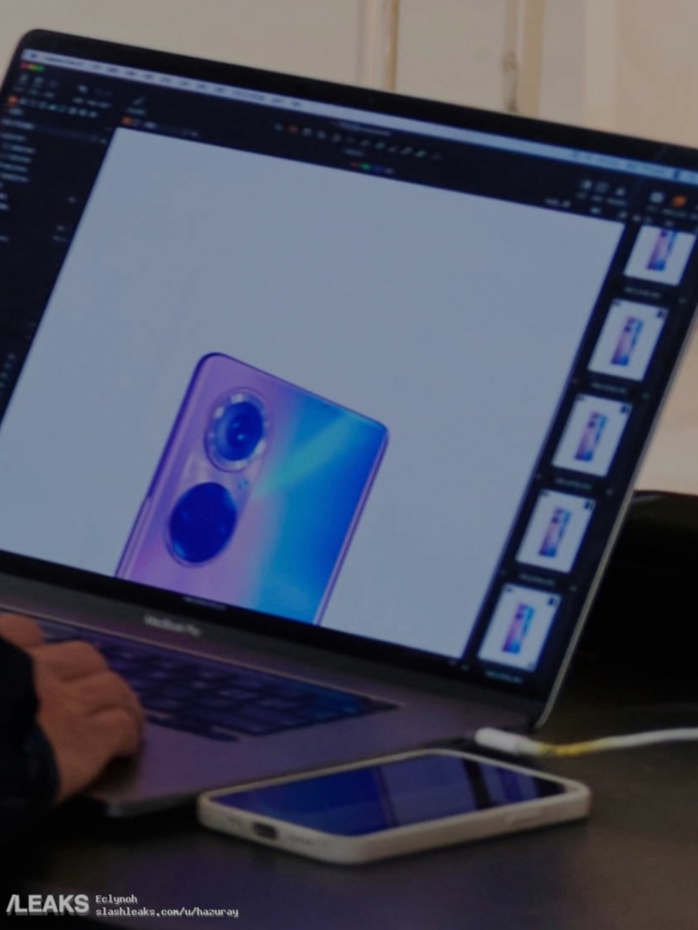 Tampilan foto render Honor 50 Series.