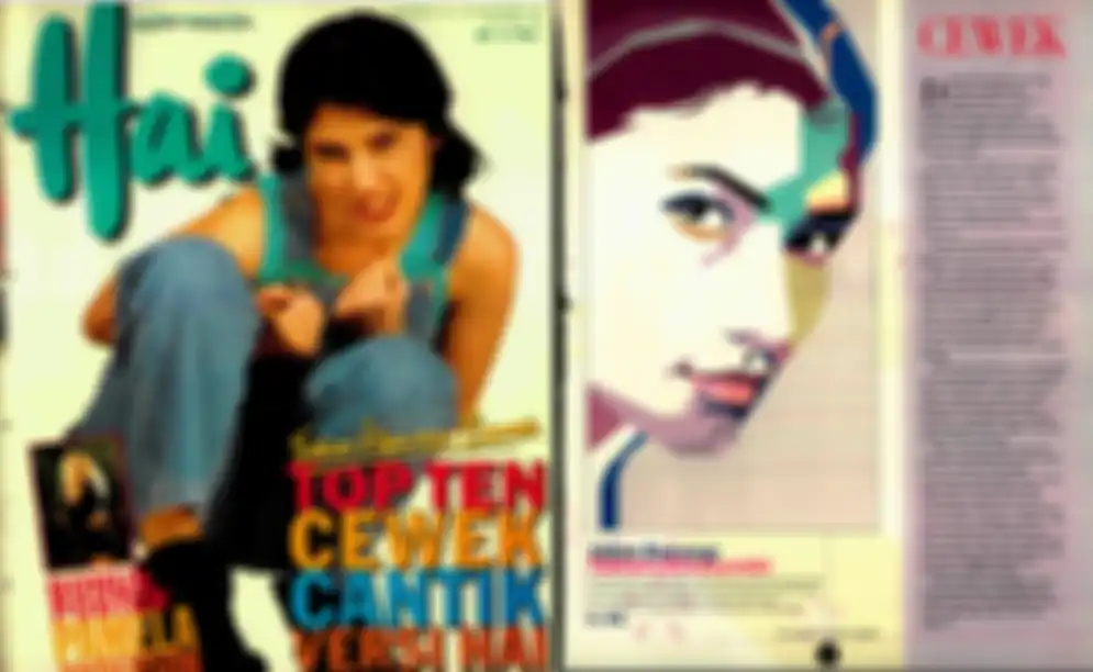 majalah Hai tahun 1996. Salah satu cikal bakal rubrik Cewek Hai