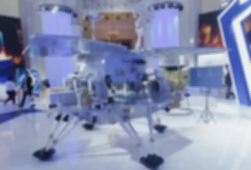Ilustrasi wahana penelitian Planet Mars milik China bernama Tianewn-1