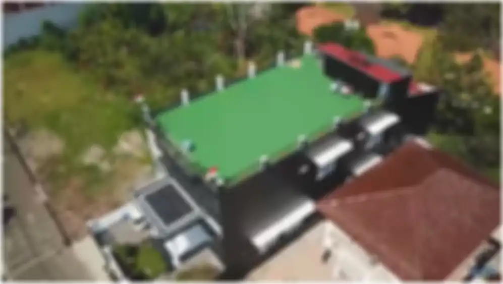 Atap rumah Kartika Putri dan Habib Usman bin Yahya