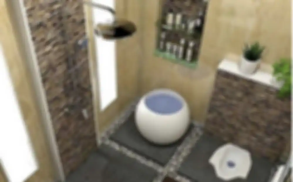 Desain kamar mandi sederhana nan murah tampak bersih kemilau karena trik begini. Kloset jongkok disorot. 8 foto estetiknya jadi bukti.