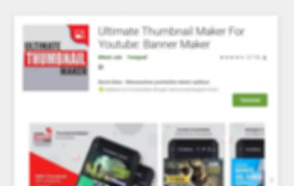 Aplikasi Ultimate Thumbnail Maker for Youtube.