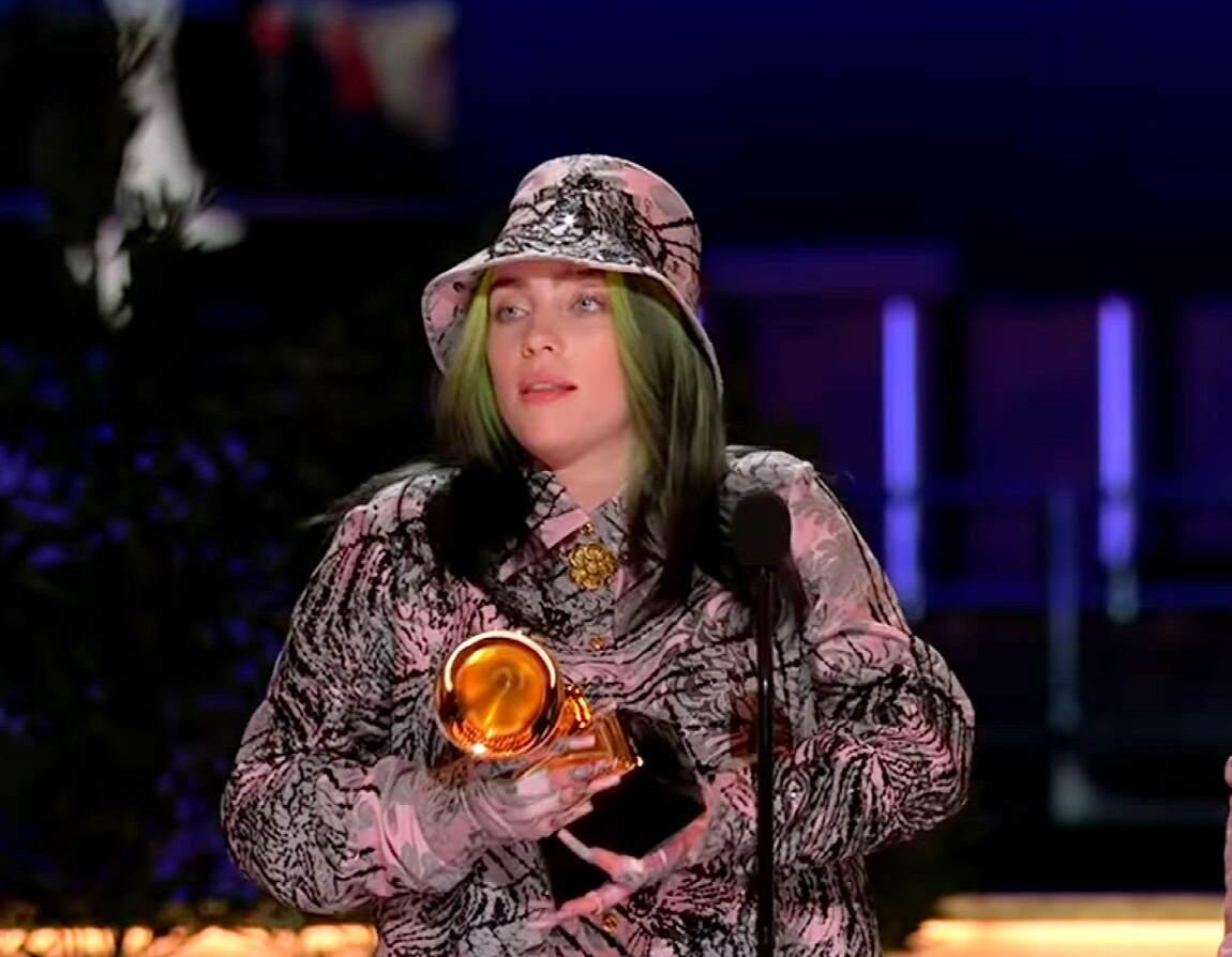 Billie Eilish dalam pidato Grammy 2026