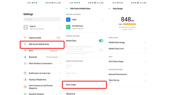 Cara Bikin Irit Kuota HP Android Dengan Fitur Data Saving di Oppo ...