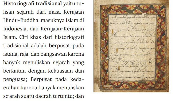 Soal Sejarah Kelas X: Yang Bukan Ciri Khas Dari Historiografi