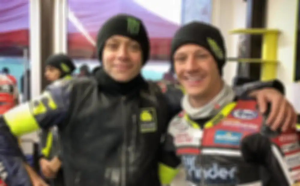Valentino Rossi dan Dominique Aegerter