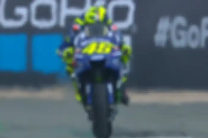 Valentino Rossi merosot di FP2 MotoGP Inggris