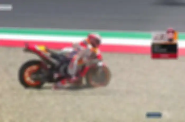 Marc Marquez jatuh di MotoGP Italia