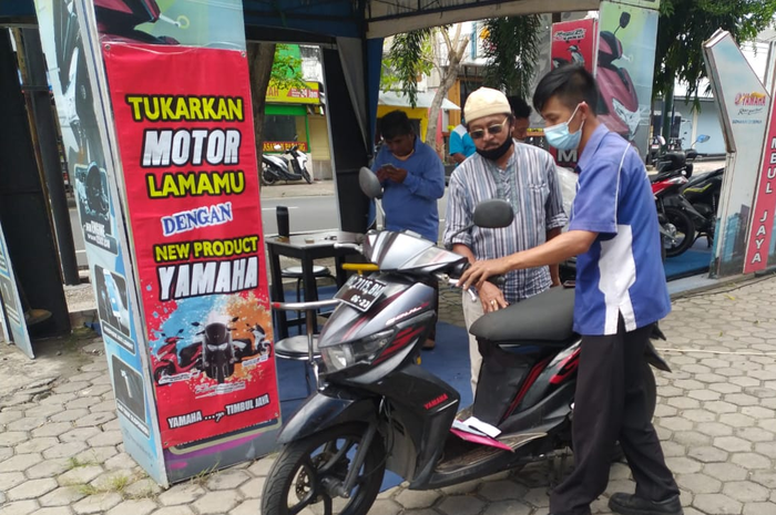 Lebaran pakai motor baru, pakai program tukar tambah dari Yamaha