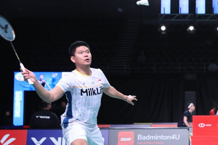 Pasangan ganda campuran Indonesia, Praveen Jordan/Melati Daeva Oktavianti, pada babak pertama Australian Open 2023 di Quaycentre, Sydney, Rabu (2/8/2023).