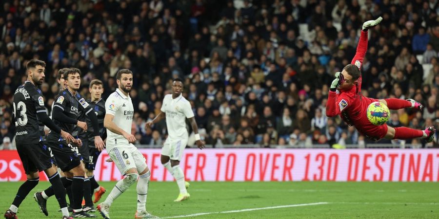 Hasil Liga Spanyol - Kiper Sociedad Sulit Dibobol, Real Madrid Ditahan Imbang 0-0