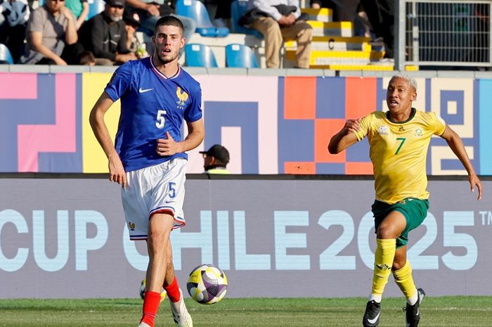 Anak Zinedine Zidane, Elyaz Zidane, tampil saat Prancis dihancurkan AS 0-3 di Piala Dunia U-20 2025, Kamis (2/10/2025) di Rancagua.