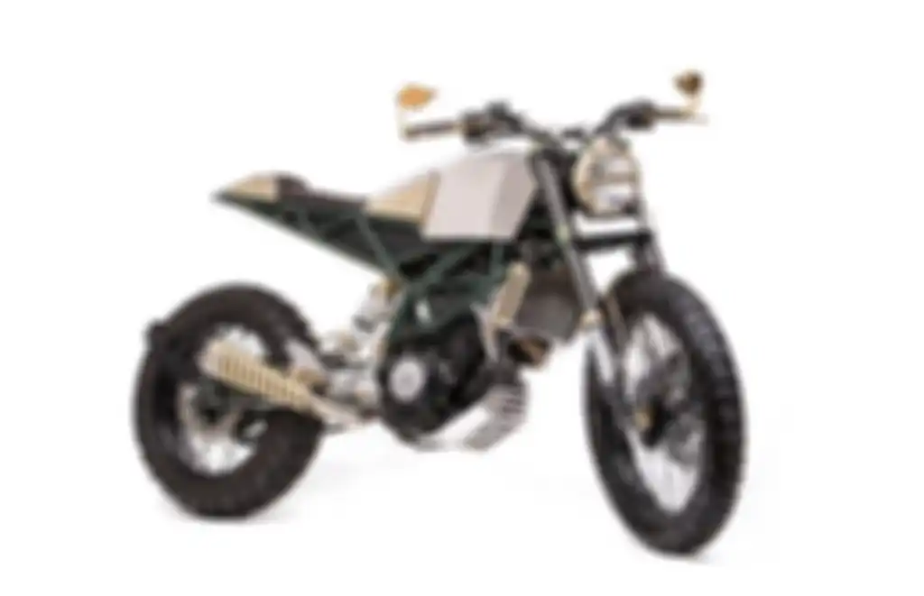 KTM Duke 200 custom scrambler dari Mean Green Customs, dilansir oleh Thebikeshed.cc