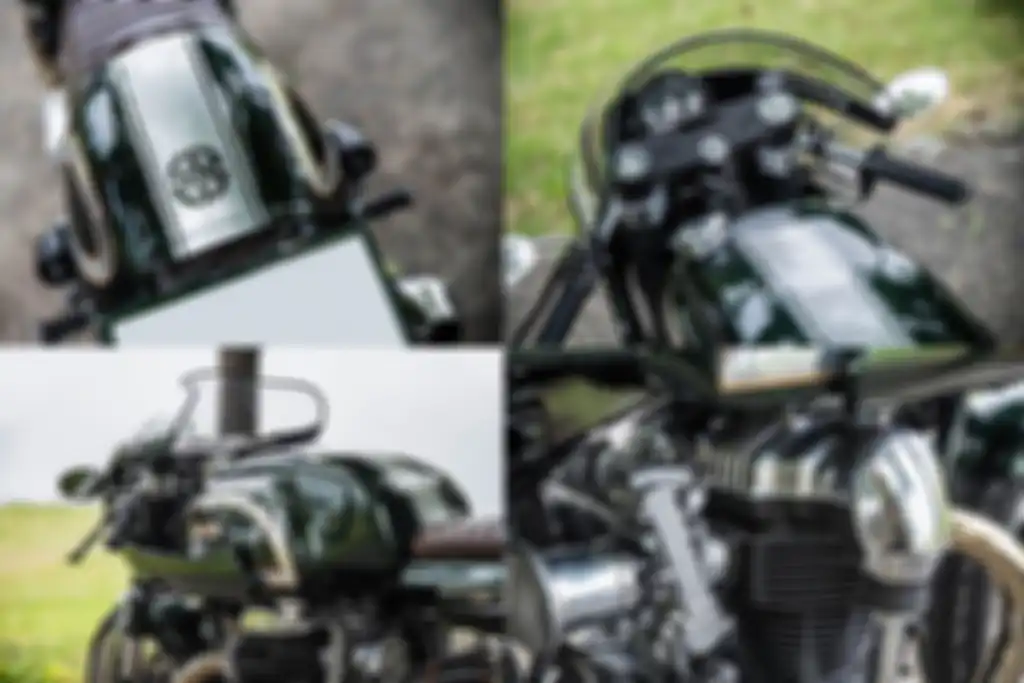 Kawasaki W650 kustom cafe racer bikinan Berrybads Motorcycles milik Korogi, dilansir oleh www.return