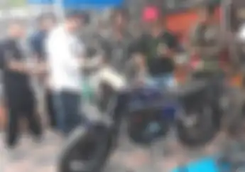 Presiden Jokowi Terpersona Motor Scrambler Busi Kiri Milik Soul Land