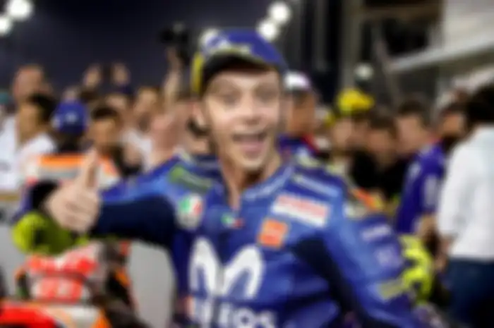 Valentino Rossi usai selesaikan MotoGP Qatar 2018