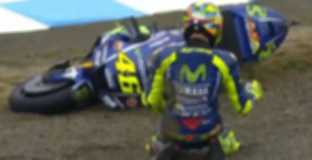 Terjatuh dua kali di MotoGP Jepang