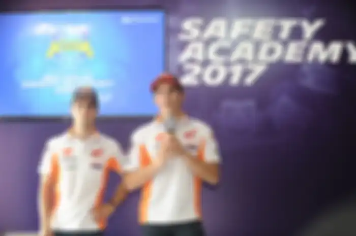 Dani Pedrosa dan Marc Marquez menganjurkan anak kecil di Indonesia tidak kebut-kebutan di jalan. Apa