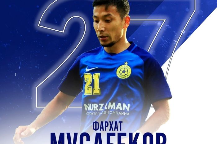 Gelandang timnas Kirgizstan yang membela FC Dordoi Bishkek, Farkhat Musabekov