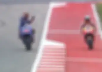 Panas Lagi.. Marc Marquez Halangi Maverick Vinales di Kualifikasi MotoGP Amerika