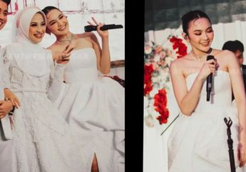 Jadi Wedding Singer,  Mahalini Tampil Pakai Gaun Putih Heboh, Aksi sang Penyanyi Tuai Pro Kontra Netizen