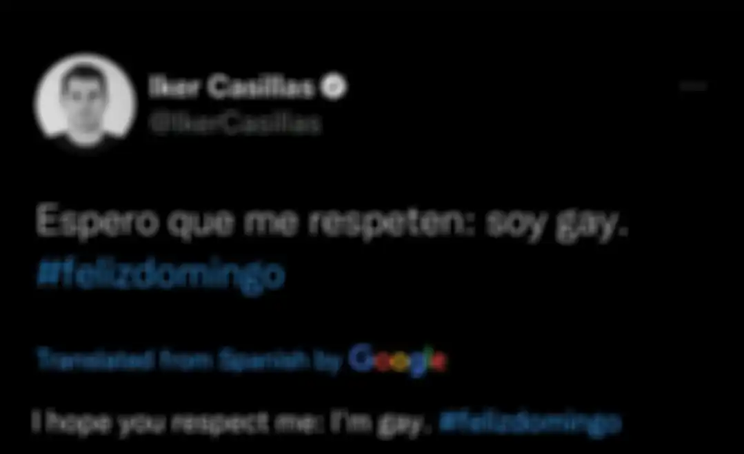 Tweet Iker Casillas.