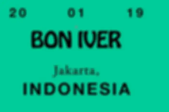 Konser Bon Iver di Jakarta