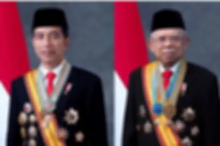 Foto resmi Presiden Joko Widodo dan Wakil Presiden Ma'ruf Amin.