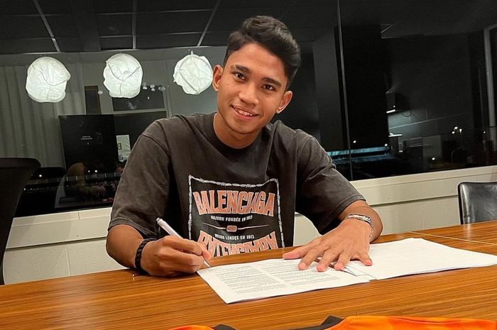 Pemain timnas Indonesia Marselino Ferdinan resmi bergabung bersama KMSK Deinze