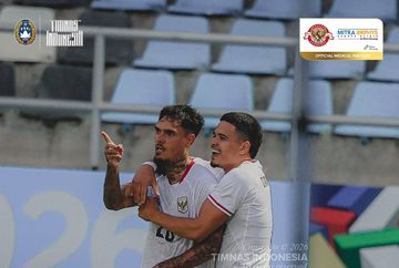 Shayne Pattynama dan Ragnar Oratmangoen saat Timnas Indonesia menang 3-0 atas Timor Leste dalam laga grup A ASEAN Championship 2026 di Chonburi Stadium, Thailand pada Jumat (31/7/2026)