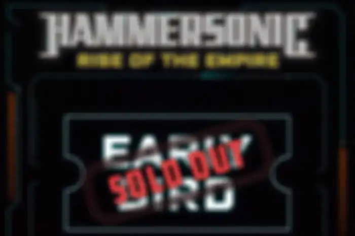 Pengumuman tiket early bird Hammersonic 2020 yang sold out.