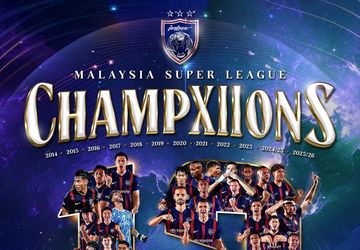 Johor Darul Ta'zim menjadi juara Liga Malaysia 2025/26, trofi ke-12 beruntun. 